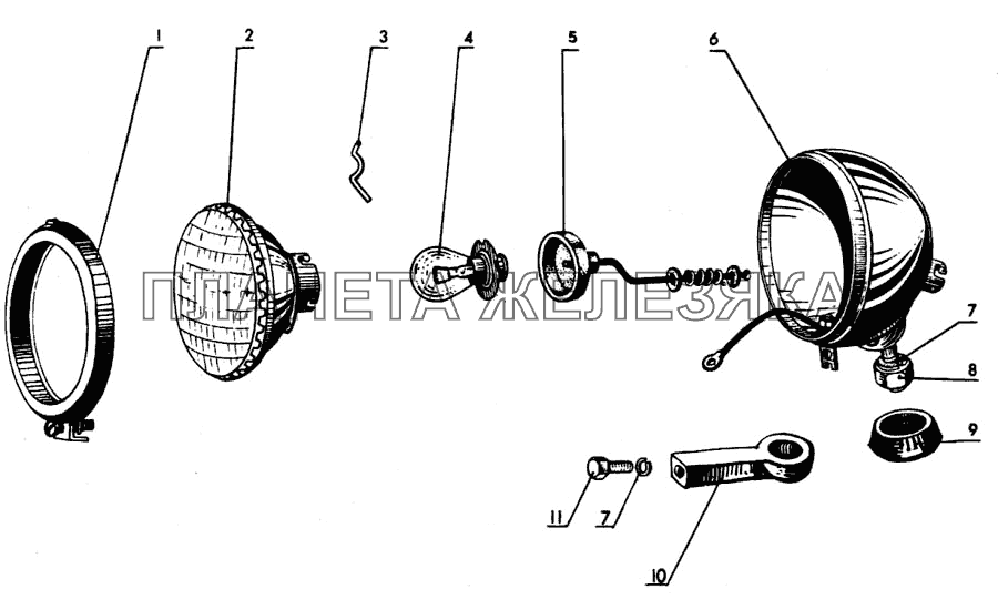 Фара задняя МТЗ-80