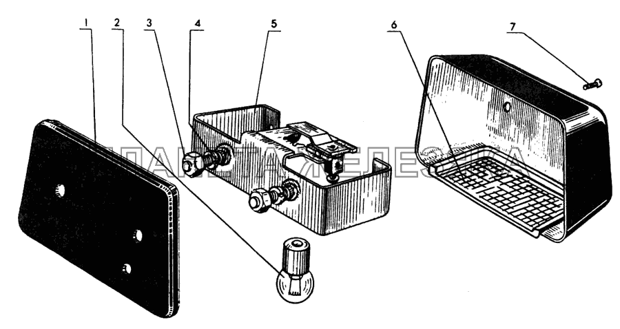 Фонарь номерного знака МТЗ-80