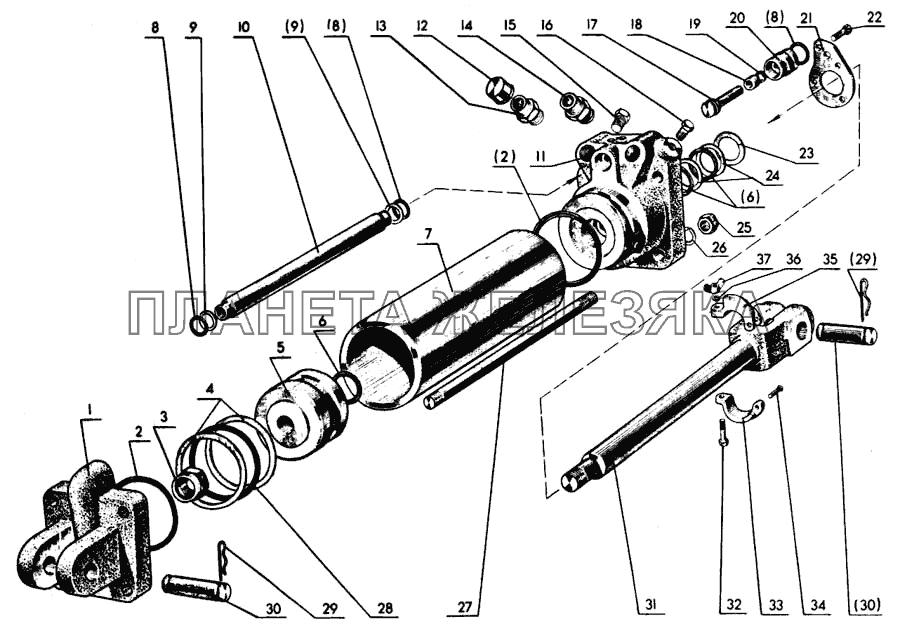 Цилиндр Ц75 МТЗ-80