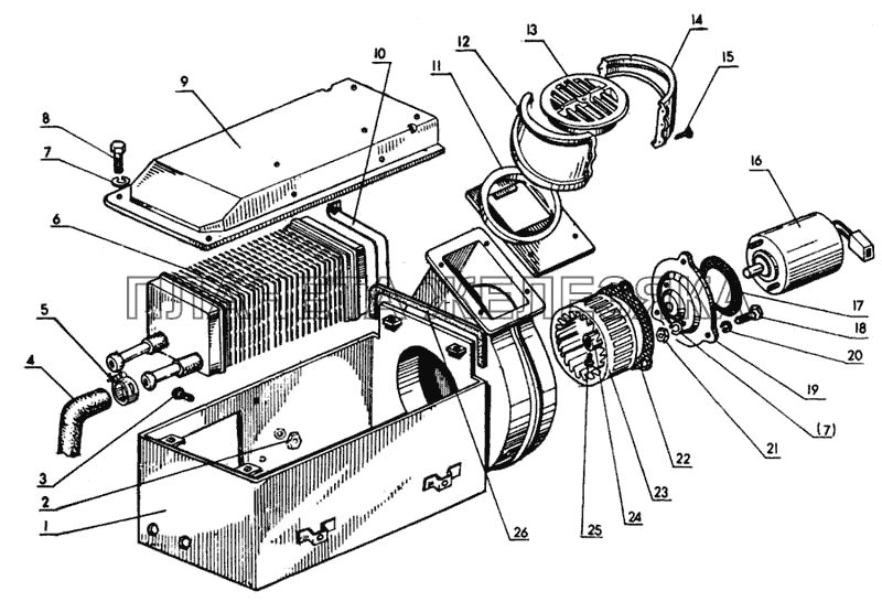 Блок отопления МТЗ-80