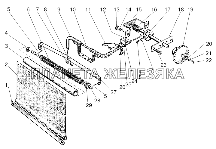 Шторка Беларус-800/900