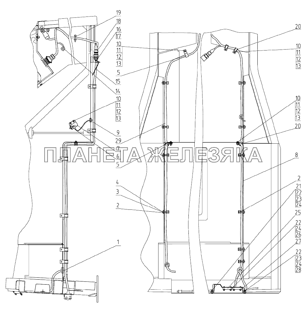 Электрооборудование кабины Беларус-80Х