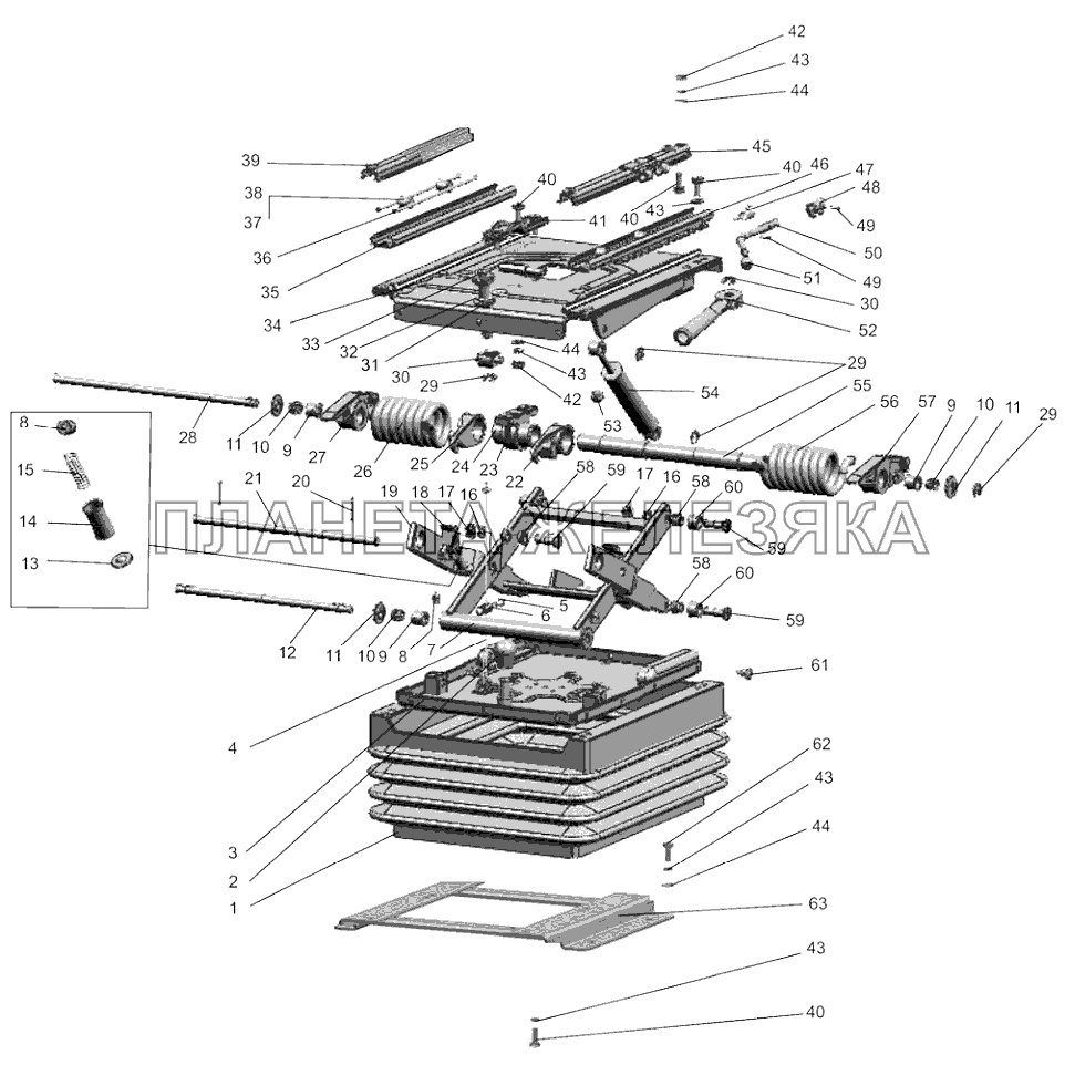 Подвеска сиденья Беларус-80Х