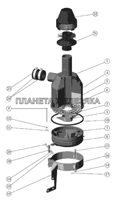 Воздухоочиститель (БЕЛАРУС-821/821.2/921/921.2) МТЗ-821/921