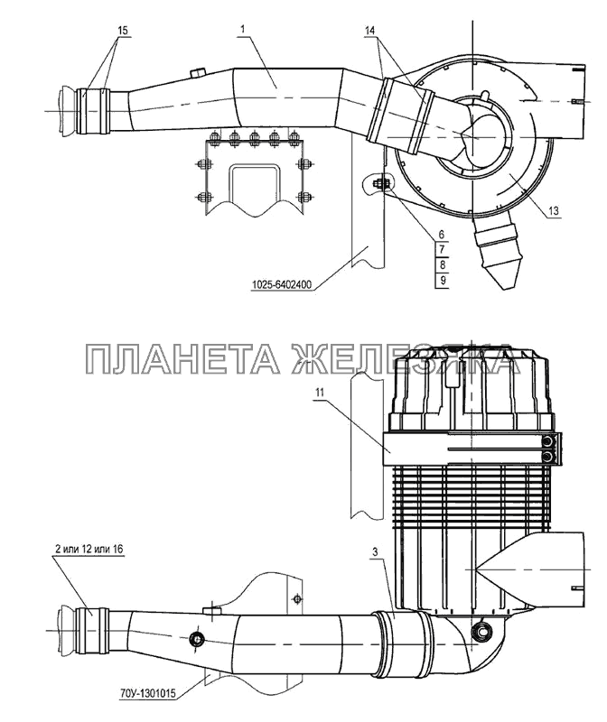 Воздухоочиститель «Donaldson» (БЕЛАРУС-821.3/921.3) МТЗ-821/921