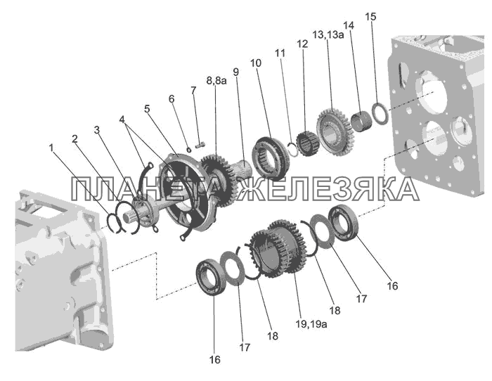 Редуктор (для синхронизированных КП) МТЗ-821/921