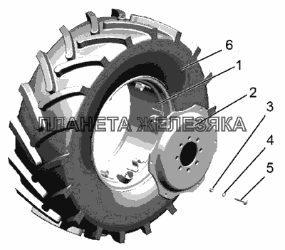 Колеса задние ведущие МТЗ-821/921