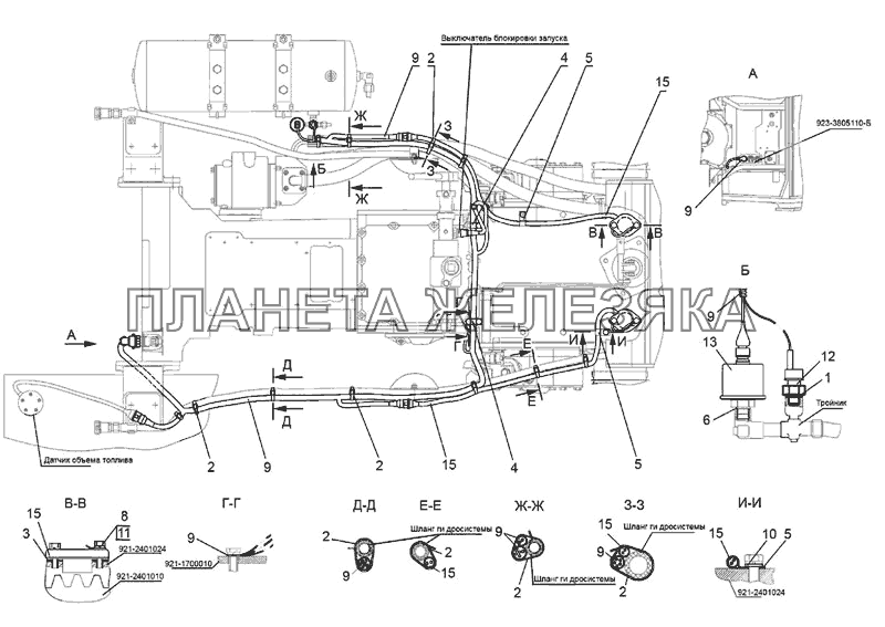 Электрооборудование трансмиссии МТЗ-821/921