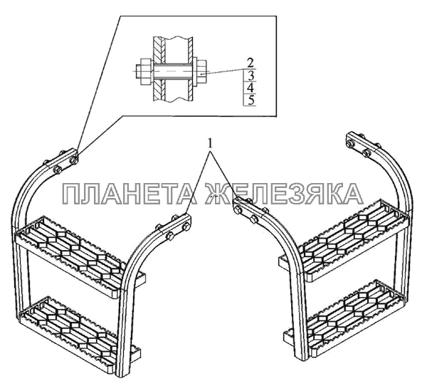 Подножка МТЗ-821/921