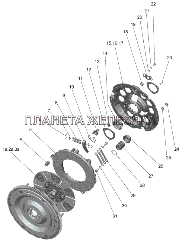 Установка сцепления МТЗ-826