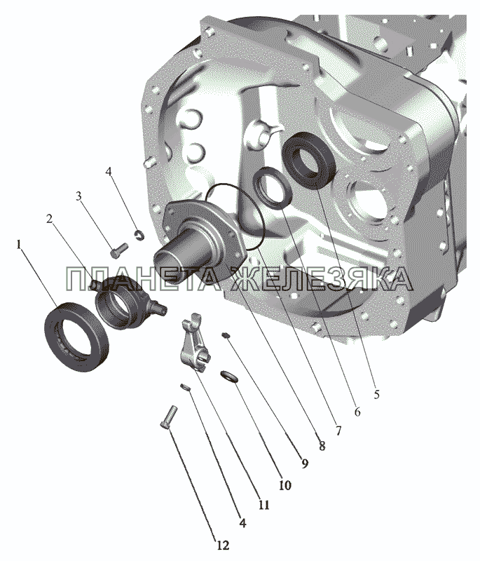 Корпус сцепления. Отводка. МТЗ-826