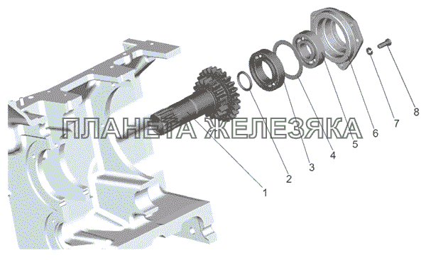 Корпус сцепления. Привод ВОМ МТЗ-826