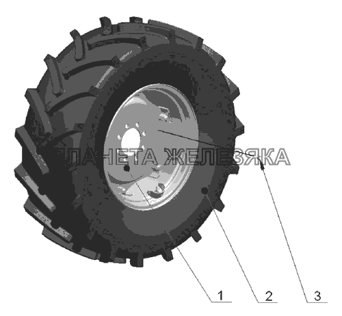Колеса передние ведущие (для тракторов с ПВМ 822-2300020) МТЗ-826