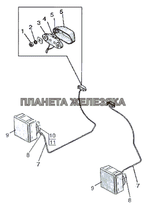 Установка фар дорожных МТЗ-826