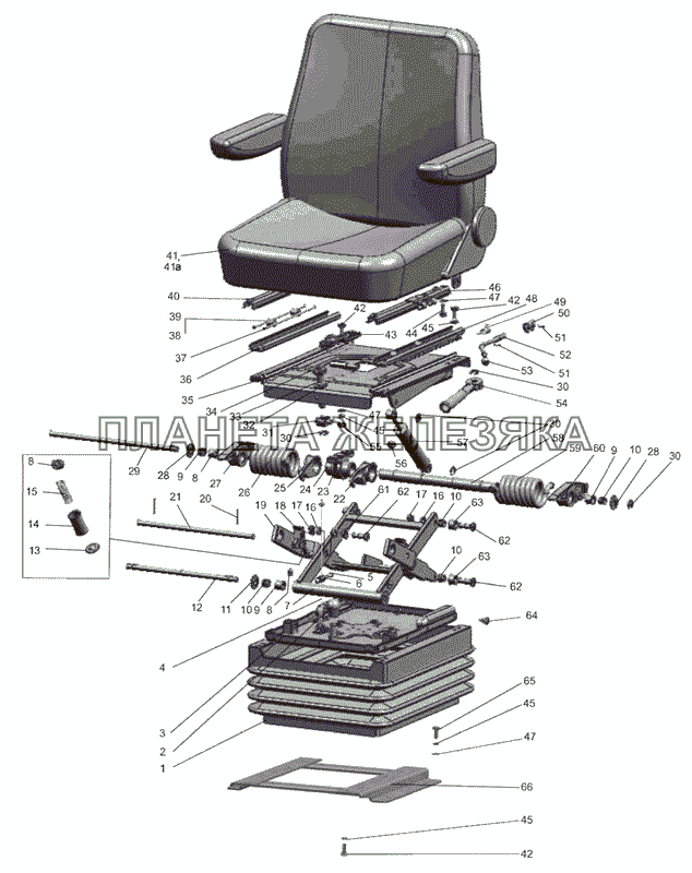 Сиденье оператора МТЗ-826