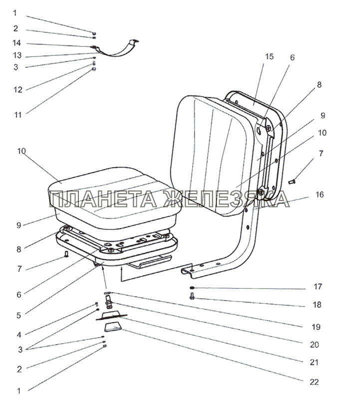 Сиденье дополнительное МТЗ-826