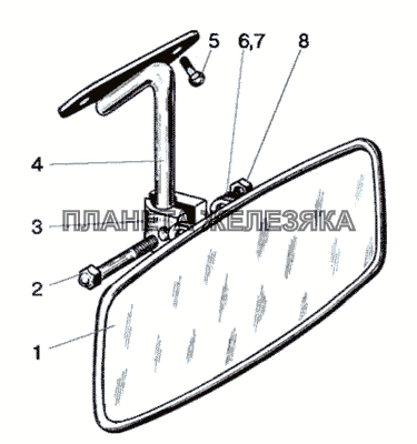 Зеркало заднего вида внутреннее МТЗ-826