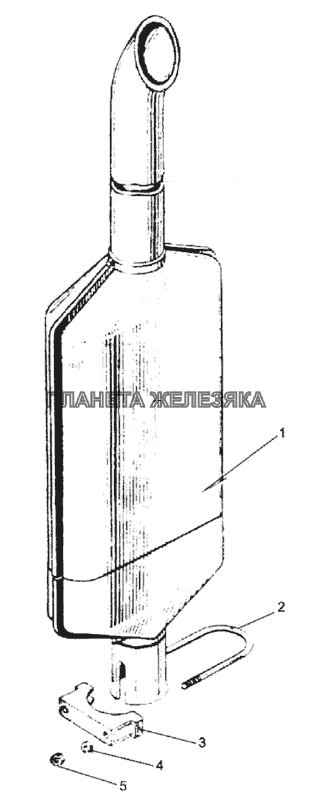 Глушитель МТЗ-90/92