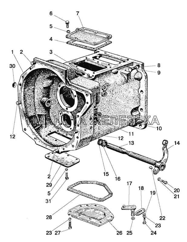 Корпус сцепления МТЗ-90/92