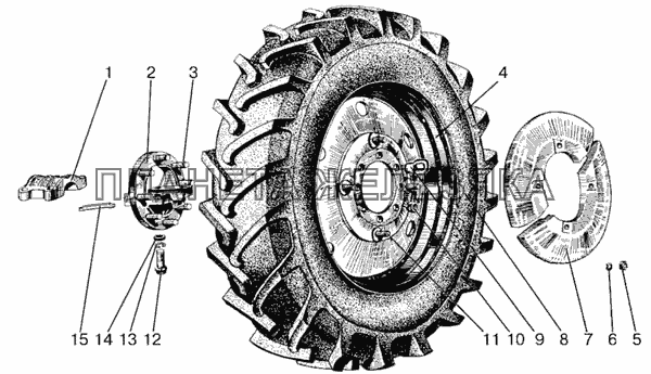 Колеса задние. Ступицы задних колес МТЗ-90/92