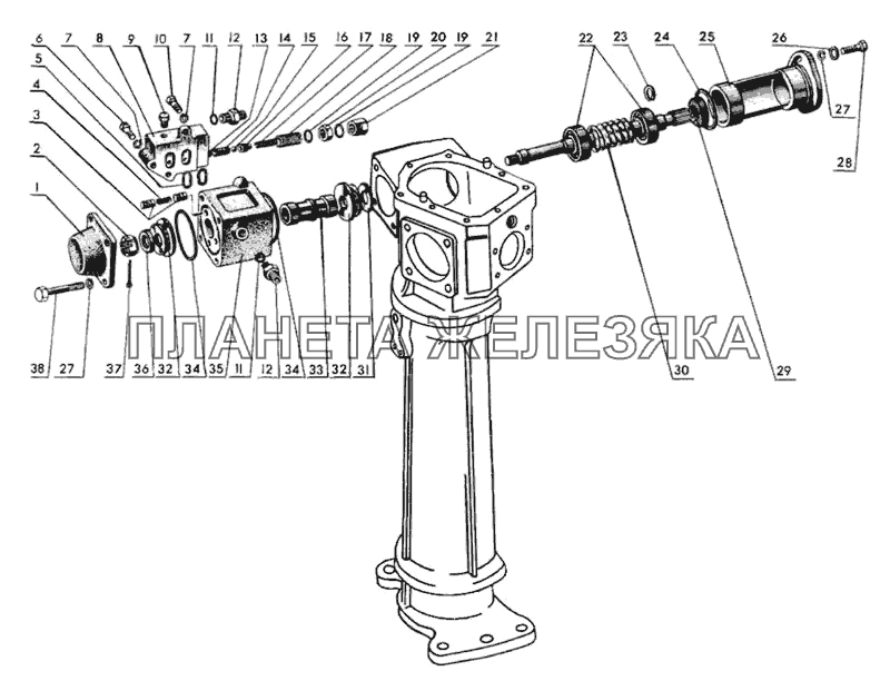 Распределитель ГУР МТЗ-90/92