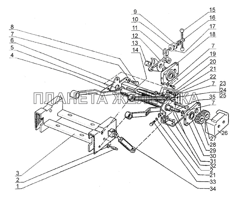 Сиденье. Механизм регулировки МТЗ-90/92