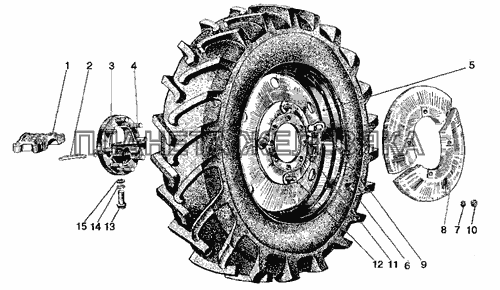 Колеса задние МТЗ-920.4/952.4 Колеса задние МТЗ-920.4/952.4