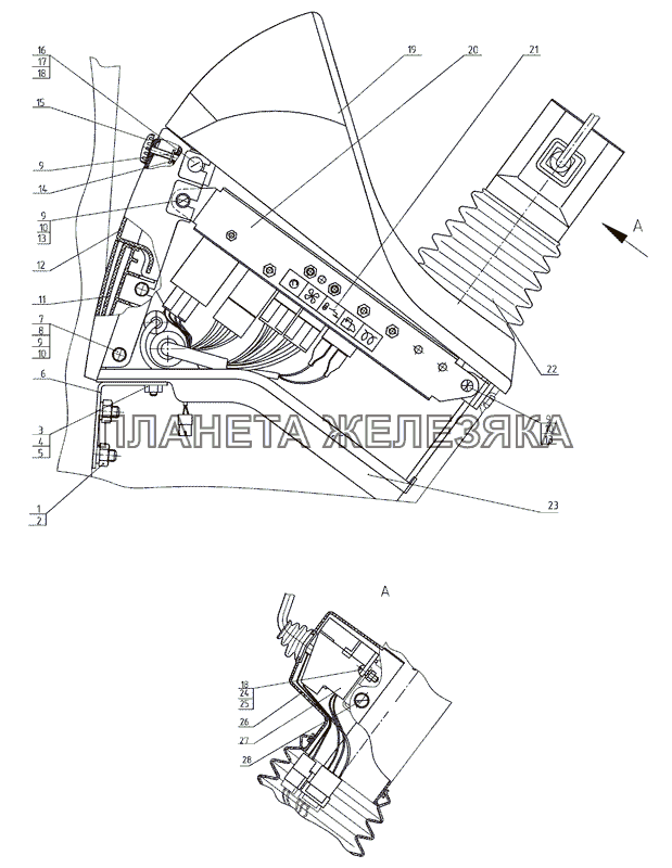 Щиток приборов МТЗ-920.4/952.4