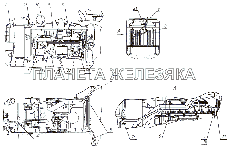 Установка кондиционера МТЗ-920.4/952.4 Установка кондиционера МТЗ-920.4/952.4