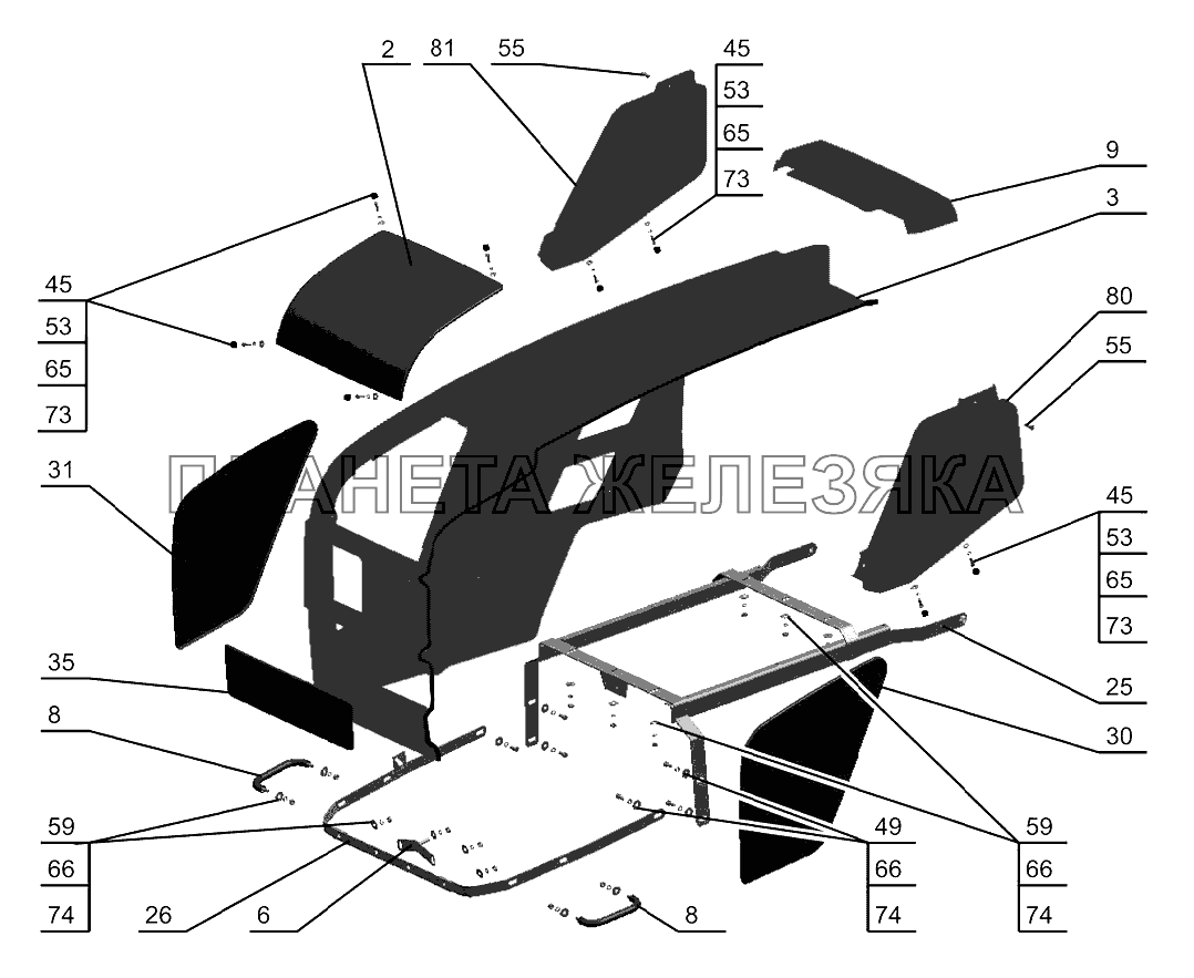 Облицовка Беларус-922.3 / 922.4 Облицовка Беларус-922.3 / 922.4