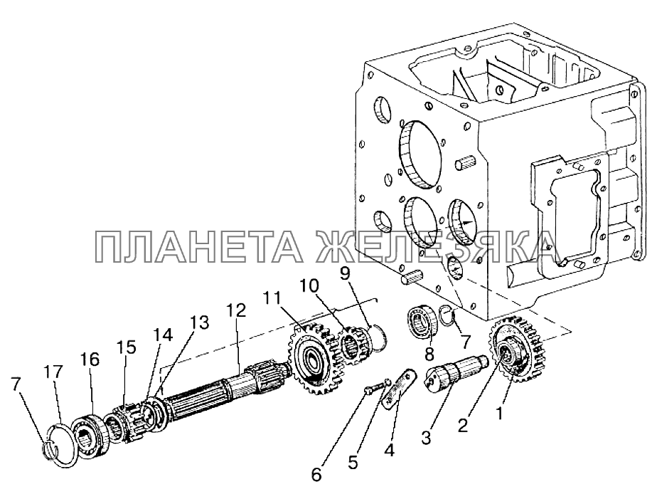 Вал I-ой передачи и заднего хода Беларус-922.3 / 922.4