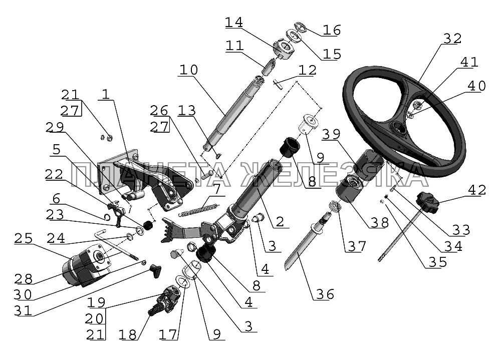 Колонка рулевая Беларус-922.3 / 922.4