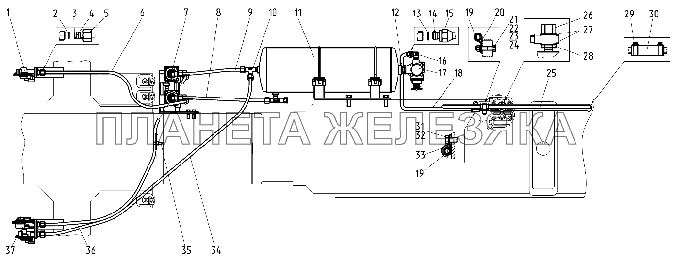 Пневмопривод 922-3506705/-01 Беларус-922.3 / 922.4