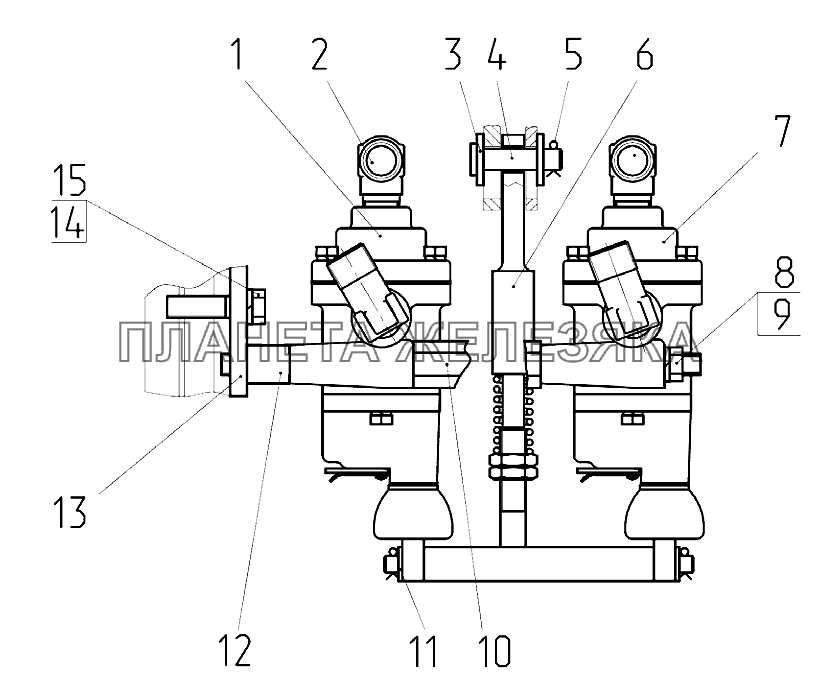 Кран тормозной Беларус-922.3 / 922.4