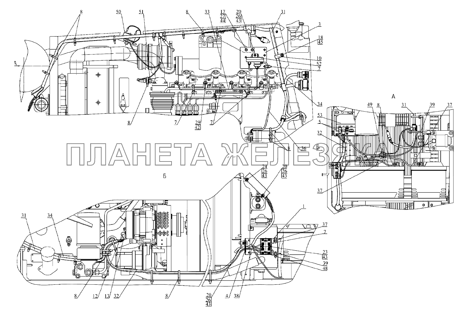 Электрооборудование двигателя 921.4М-3700030 Беларус-922.3 / 922.4