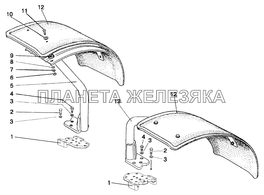 Крылья передние Беларус-922.5