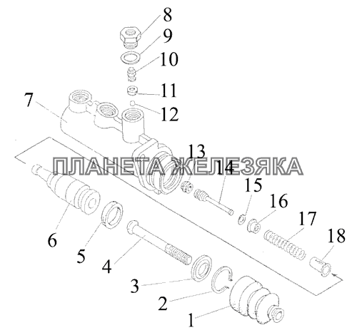 Цилиндр главный Беларус-922.5