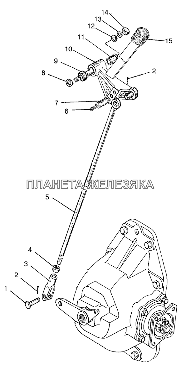 Управление раздаточной коробкой Беларус-922.5