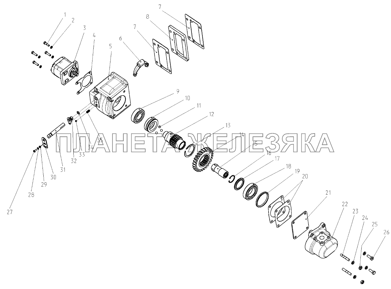 Привод насоса 77-4604010 Беларус-923.4