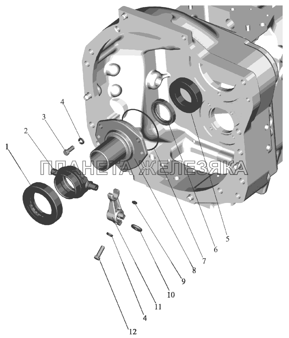 Корпус сцепления (отводка) (для тракторов с гидромеханической трансмиссией) Беларус-923.4