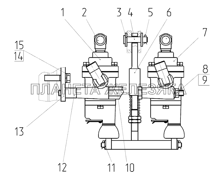 Кран тормозной Беларус-923.4