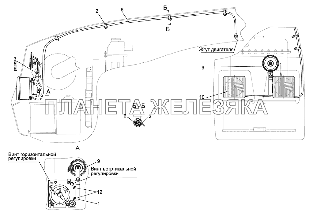 Установка фар дорожных Беларус-923.4