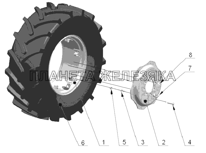 Колеса передние ведущие Беларус-923.5