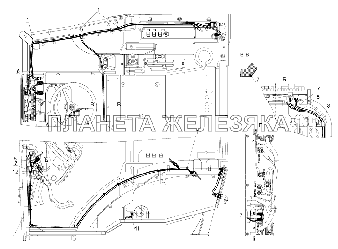 Электрооборудование кабины Беларус-923.5