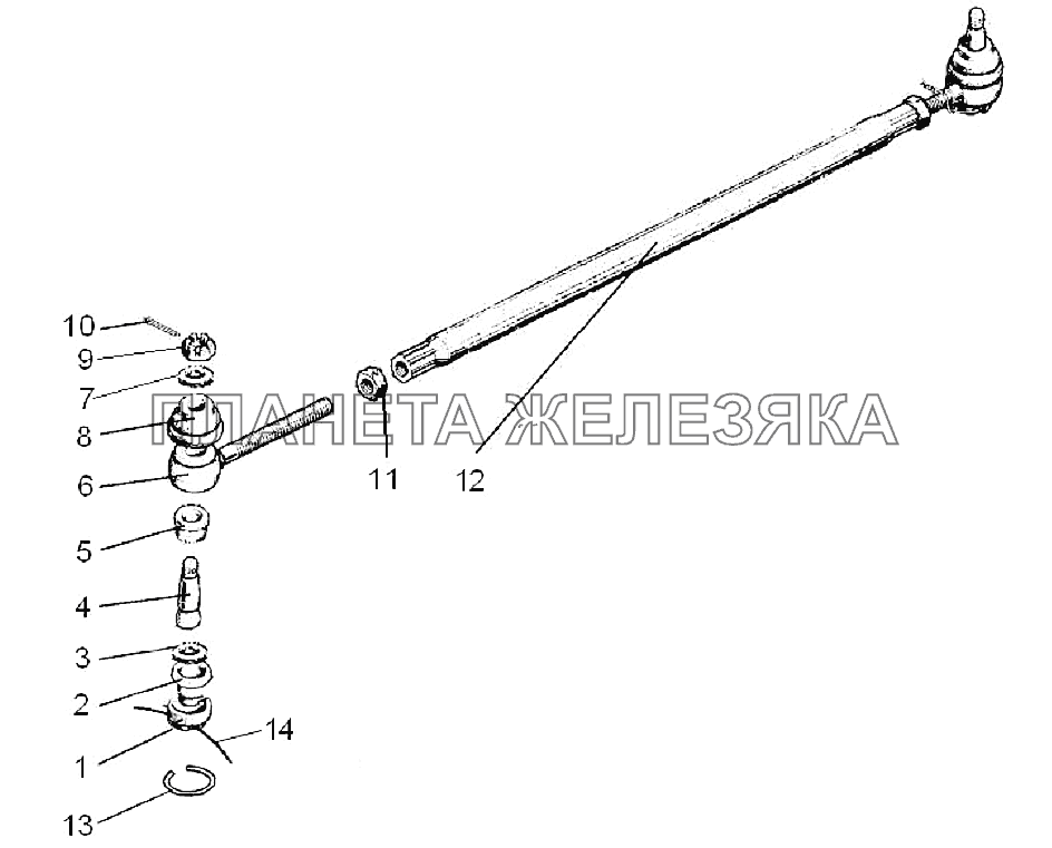 Тяга рулевая Беларус-92П