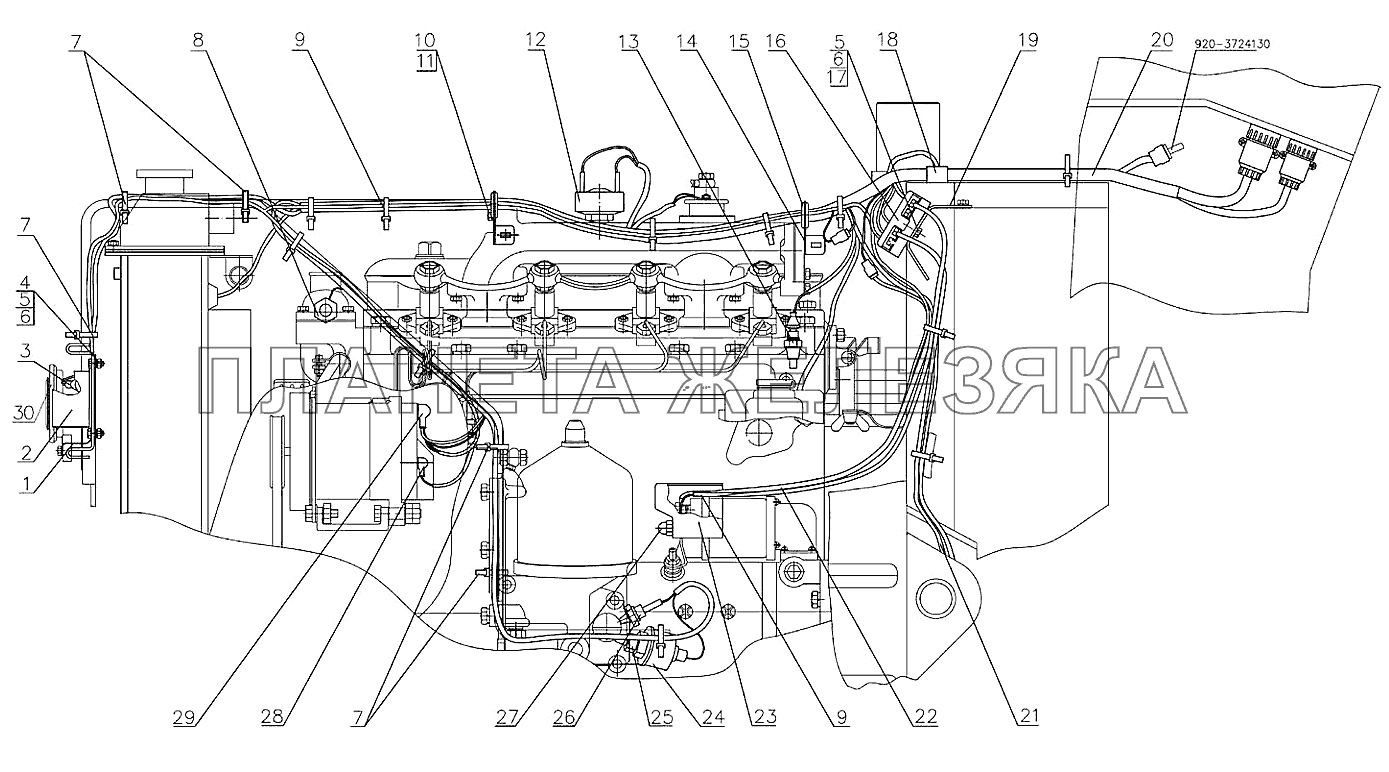 Электрооборудование двигателя Беларус-92П