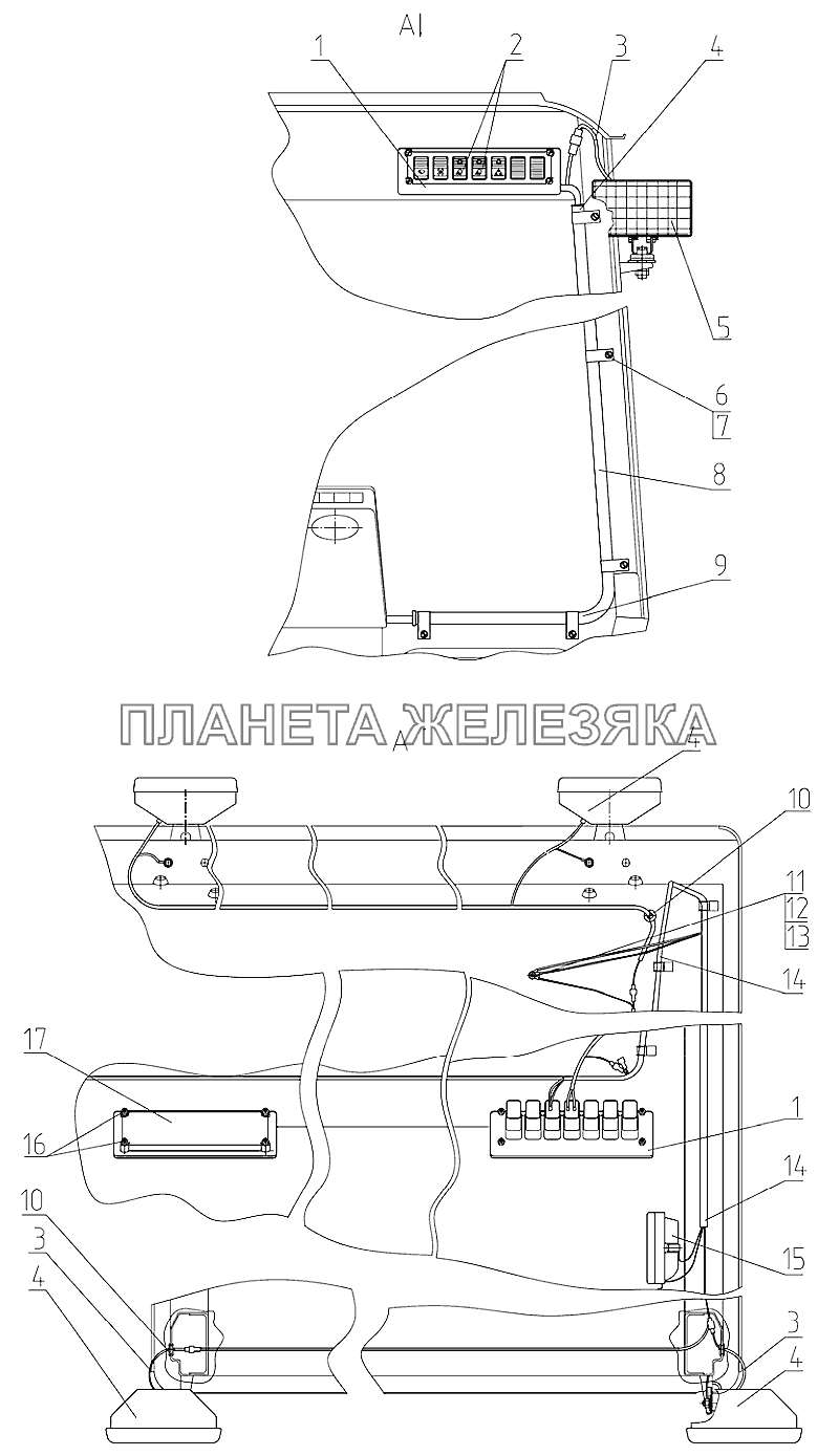 Установка фар рабочих Беларус-92П