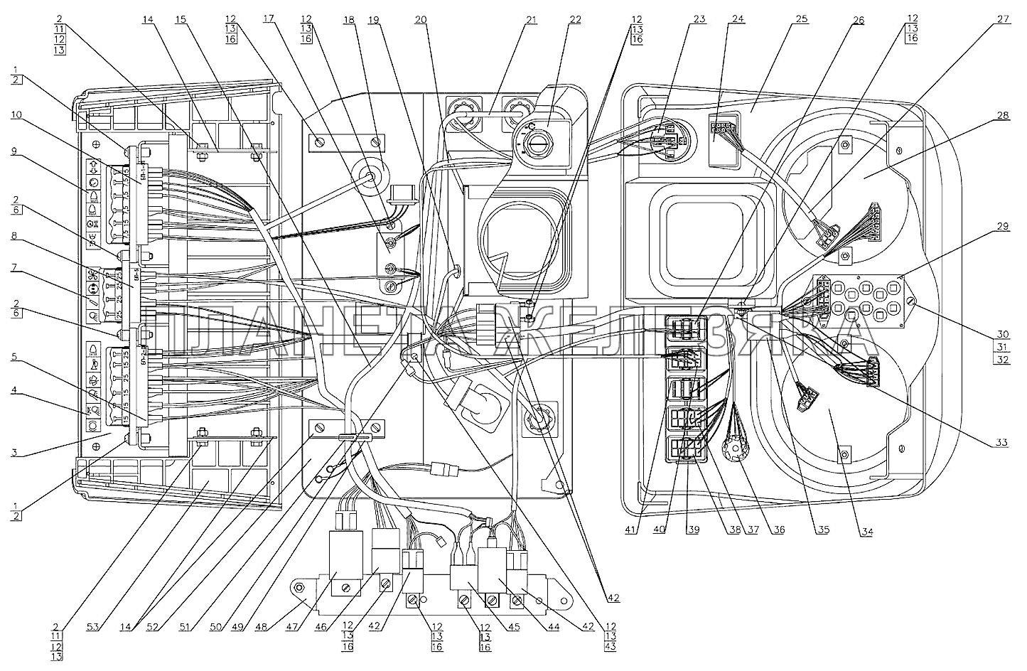 Реле, приборы. Беларус-92П