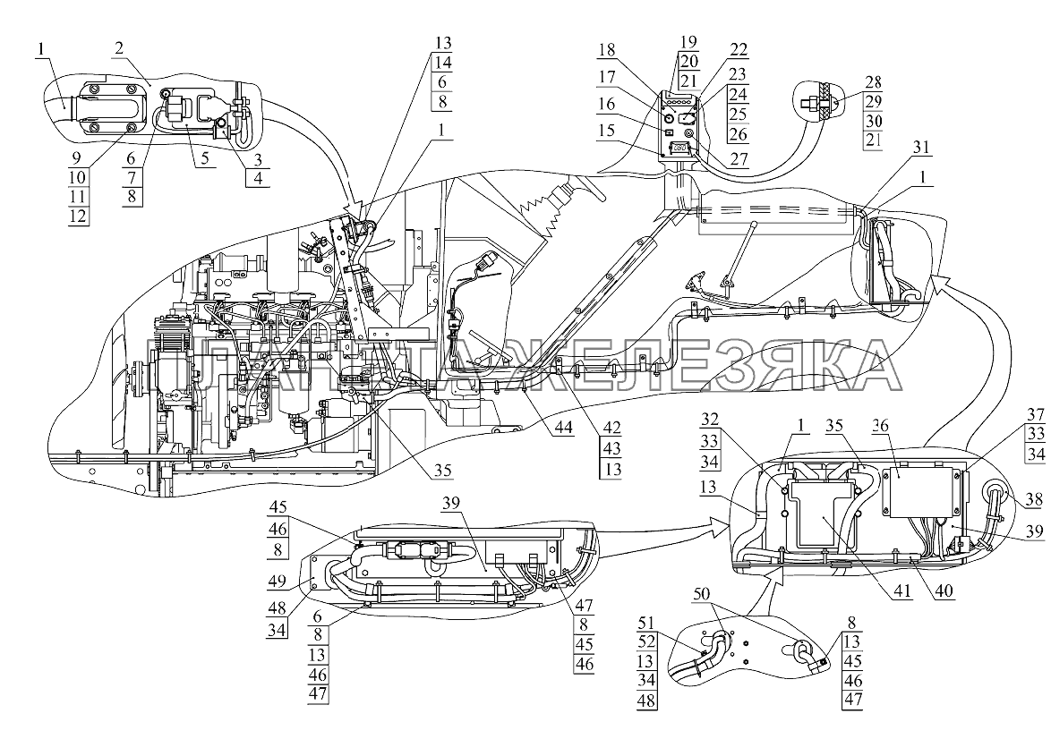 Управление двигателем (1025.5-8700910-М) Беларус-952.5
