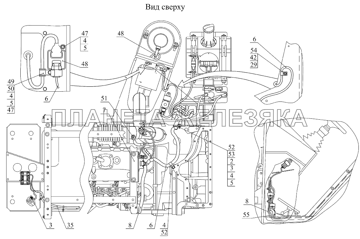 Управление двигателем (1025.5-8700910-Е) Беларус-952.5